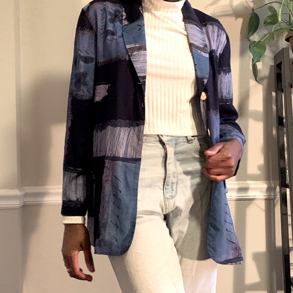 Vintage Kensington Square Lightweight Blazer - Picture 2 of 5